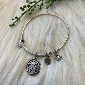 Alex & Ani silver tone path of life bracelet